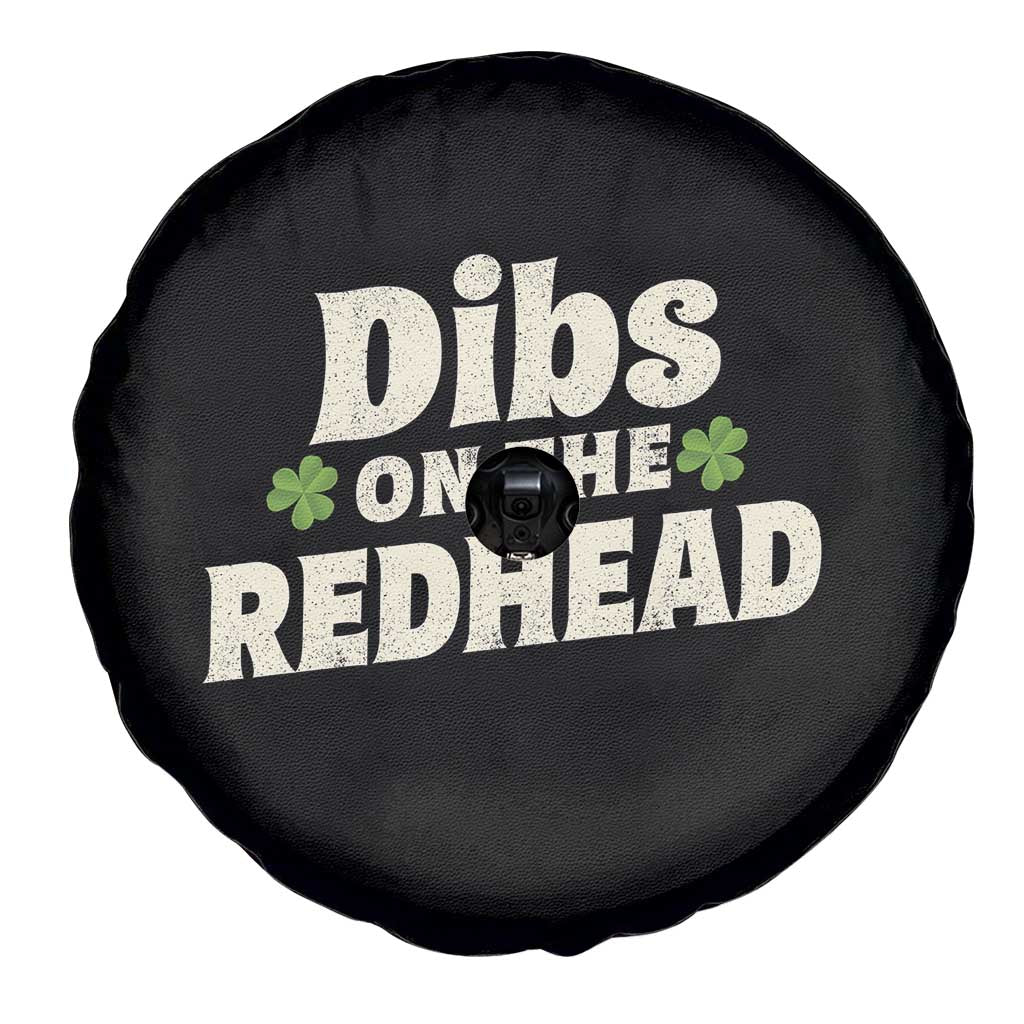 Dibs On The Redhead Spare Tire Cover Funny Irish St Patricks Day Lucky Shamrock