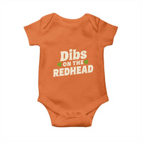 Dibs On The Redhead Baby Onesie Funny Irish St Patricks Day Lucky Shamrock