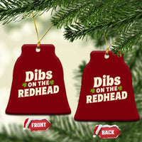 Dibs On The Redhead Ceramic Ornament Funny Irish St Patricks Day Lucky Shamrock