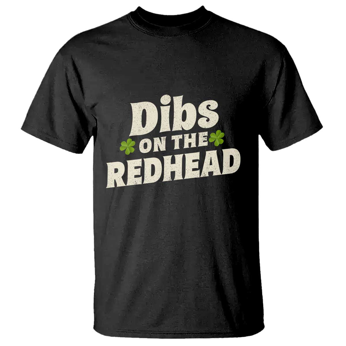 Dibs On The Redhead T Shirt Funny Irish St Patricks Day Lucky Shamrock