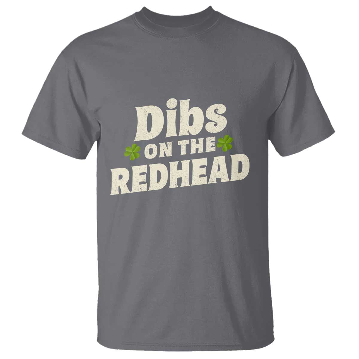 Dibs On The Redhead T Shirt Funny Irish St Patricks Day Lucky Shamrock