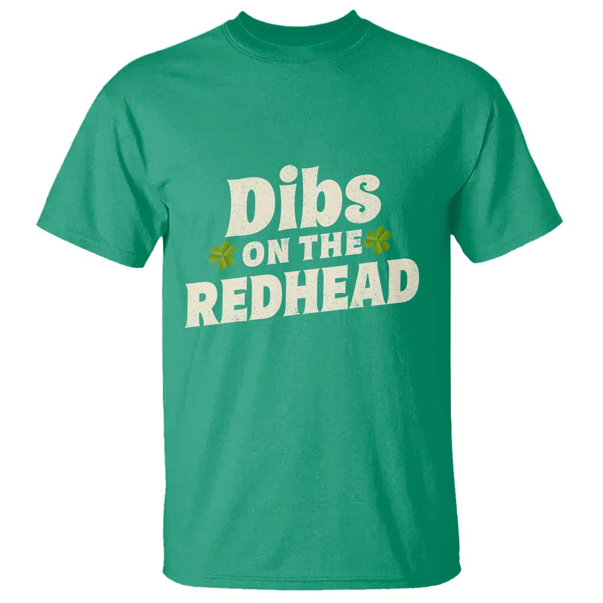 Dibs On The Redhead T Shirt Funny Irish St Patricks Day Lucky Shamrock
