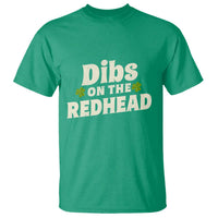 Dibs On The Redhead T Shirt Funny Irish St Patricks Day Lucky Shamrock