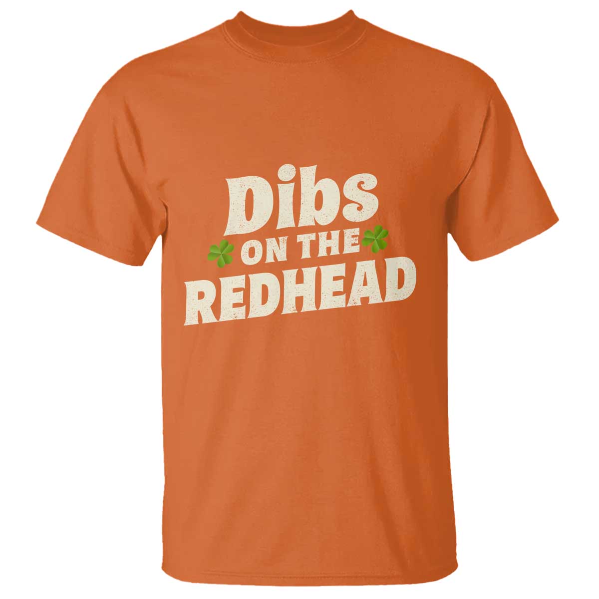Dibs On The Redhead T Shirt Funny Irish St Patricks Day Lucky Shamrock