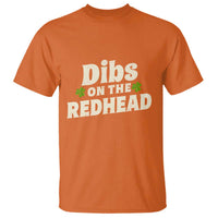 Dibs On The Redhead T Shirt Funny Irish St Patricks Day Lucky Shamrock