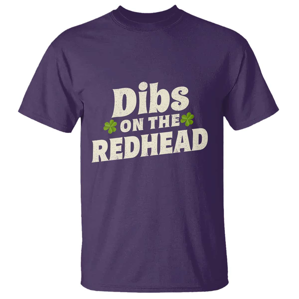 Dibs On The Redhead T Shirt Funny Irish St Patricks Day Lucky Shamrock
