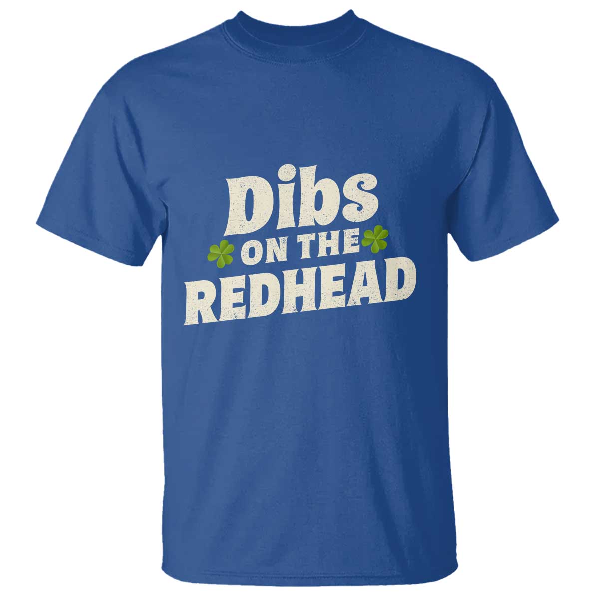 Dibs On The Redhead T Shirt Funny Irish St Patricks Day Lucky Shamrock