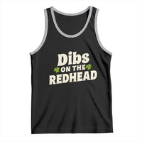 Dibs On The Redhead Tank Top Funny Irish St Patricks Day Lucky Shamrock