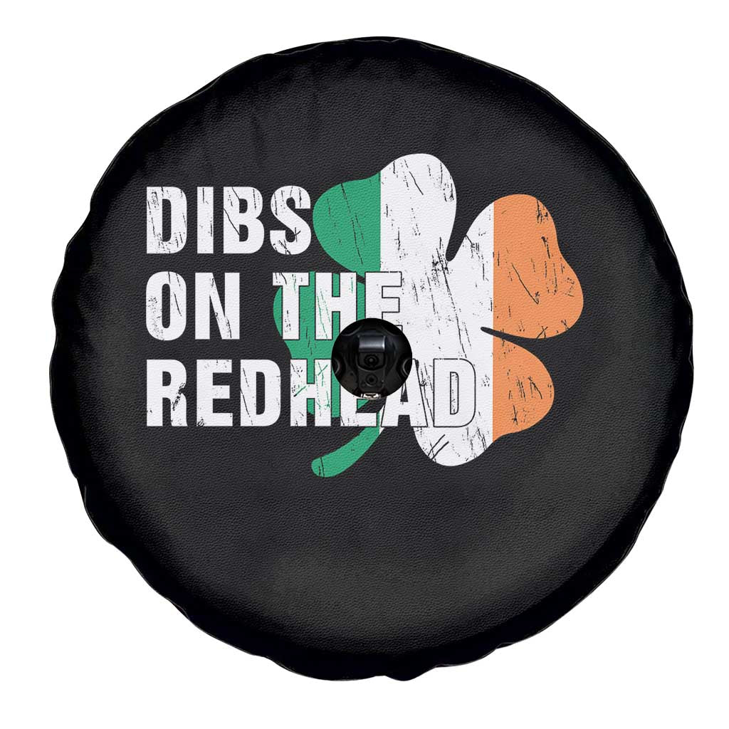 Dibs On The Redhead Spare Tire Cover Funny Irish St Patricks Day Shamrock