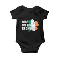 Dibs On The Redhead Baby Onesie Funny Irish St Patricks Day Shamrock