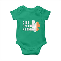 Dibs On The Redhead Baby Onesie Funny Irish St Patricks Day Shamrock