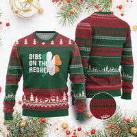 Dibs On The Redhead Ugly Christmas Sweater Funny Irish St Patricks Day Shamrock