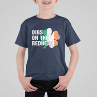 Dibs On The Redhead T Shirt For Kid Funny Irish St Patricks Day Shamrock