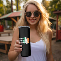 Dibs On The Redhead Skinny Tumbler Funny Irish St Patricks Day Shamrock