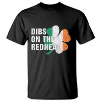Dibs On The Redhead T Shirt Funny Irish St Patricks Day Shamrock