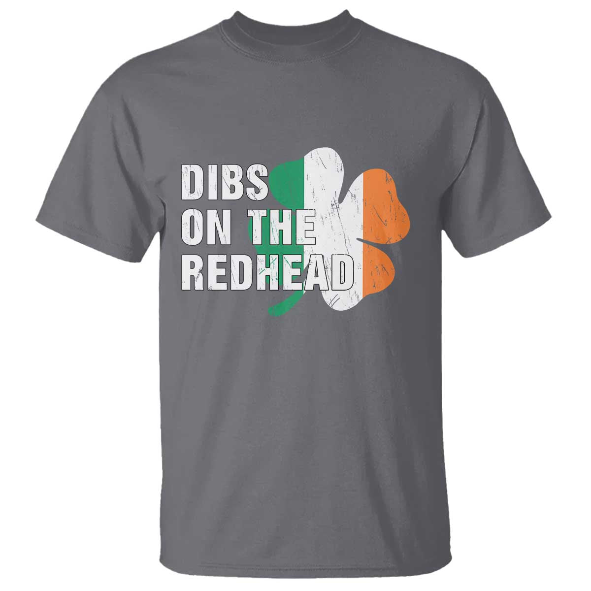 Dibs On The Redhead T Shirt Funny Irish St Patricks Day Shamrock