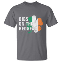 Dibs On The Redhead T Shirt Funny Irish St Patricks Day Shamrock