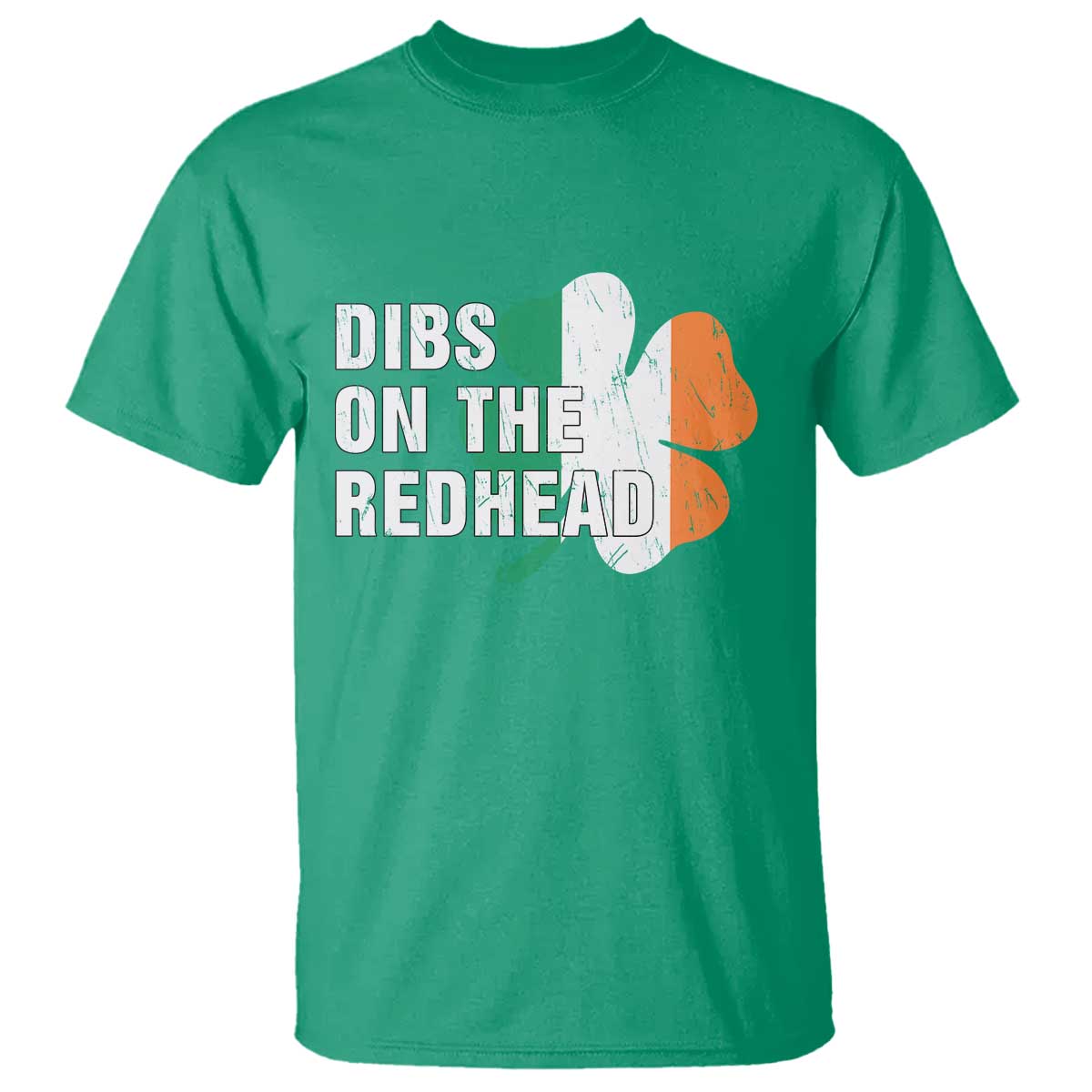 Dibs On The Redhead T Shirt Funny Irish St Patricks Day Shamrock