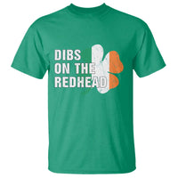 Dibs On The Redhead T Shirt Funny Irish St Patricks Day Shamrock