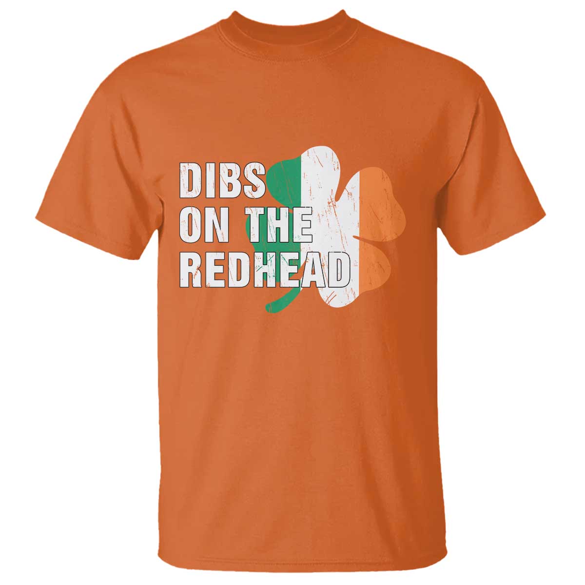 Dibs On The Redhead T Shirt Funny Irish St Patricks Day Shamrock