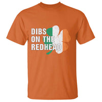 Dibs On The Redhead T Shirt Funny Irish St Patricks Day Shamrock