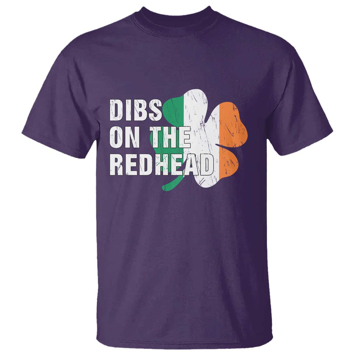 Dibs On The Redhead T Shirt Funny Irish St Patricks Day Shamrock