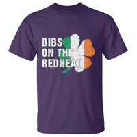 Dibs On The Redhead T Shirt Funny Irish St Patricks Day Shamrock