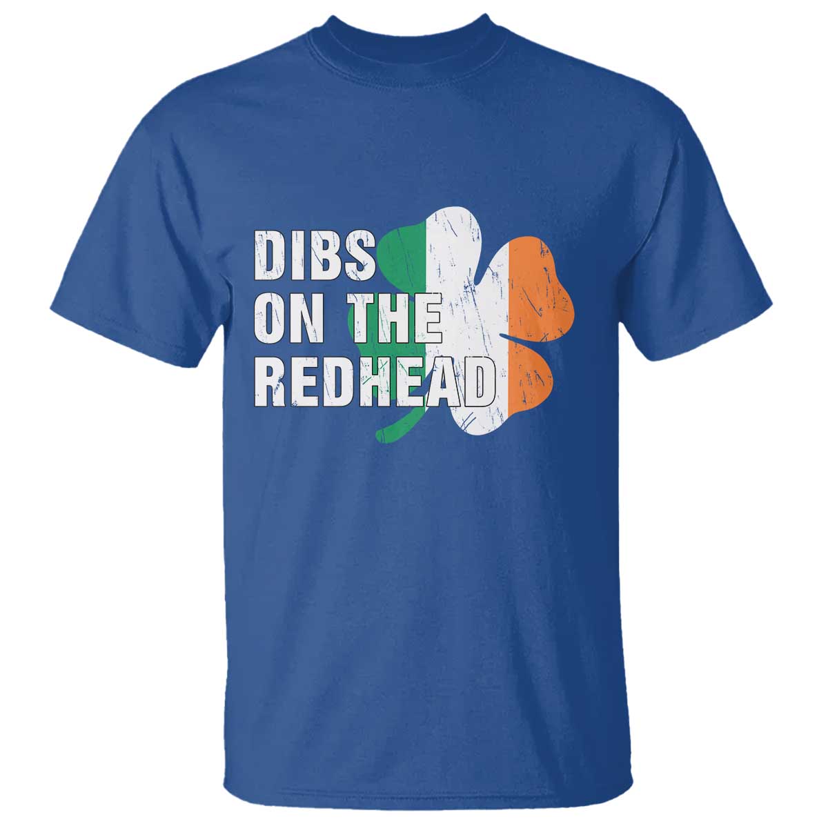 Dibs On The Redhead T Shirt Funny Irish St Patricks Day Shamrock