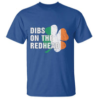 Dibs On The Redhead T Shirt Funny Irish St Patricks Day Shamrock