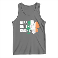 Dibs On The Redhead Tank Top Funny Irish St Patricks Day Shamrock