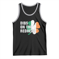Dibs On The Redhead Tank Top Funny Irish St Patricks Day Shamrock