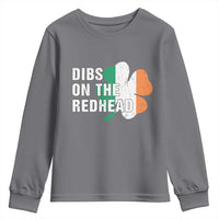 Dibs On The Redhead Youth Sweatshirt Funny Irish St Patricks Day Shamrock