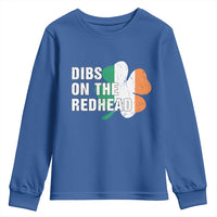 Dibs On The Redhead Youth Sweatshirt Funny Irish St Patricks Day Shamrock