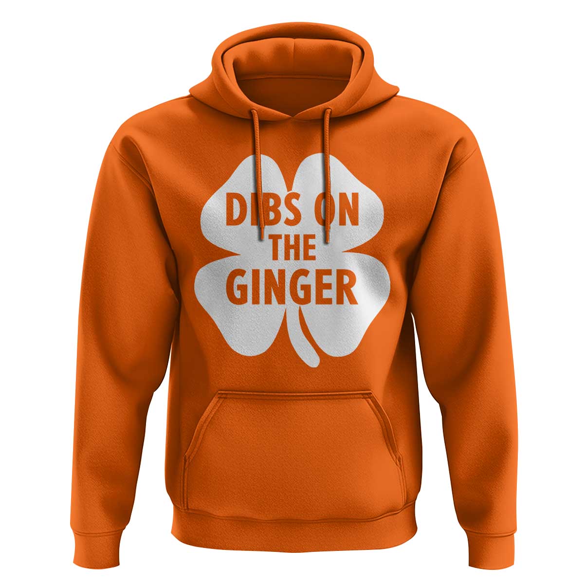St Patricks Day Shamrock Dibs On The Ginger Hoodie Funny Redhead Irish