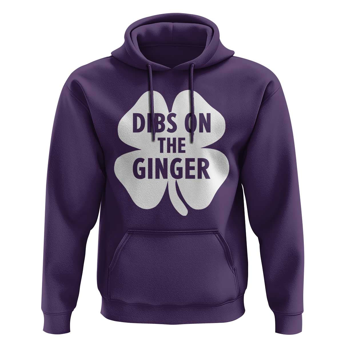 St Patricks Day Shamrock Dibs On The Ginger Hoodie Funny Redhead Irish