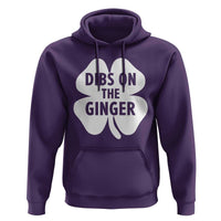 St Patricks Day Shamrock Dibs On The Ginger Hoodie Funny Redhead Irish