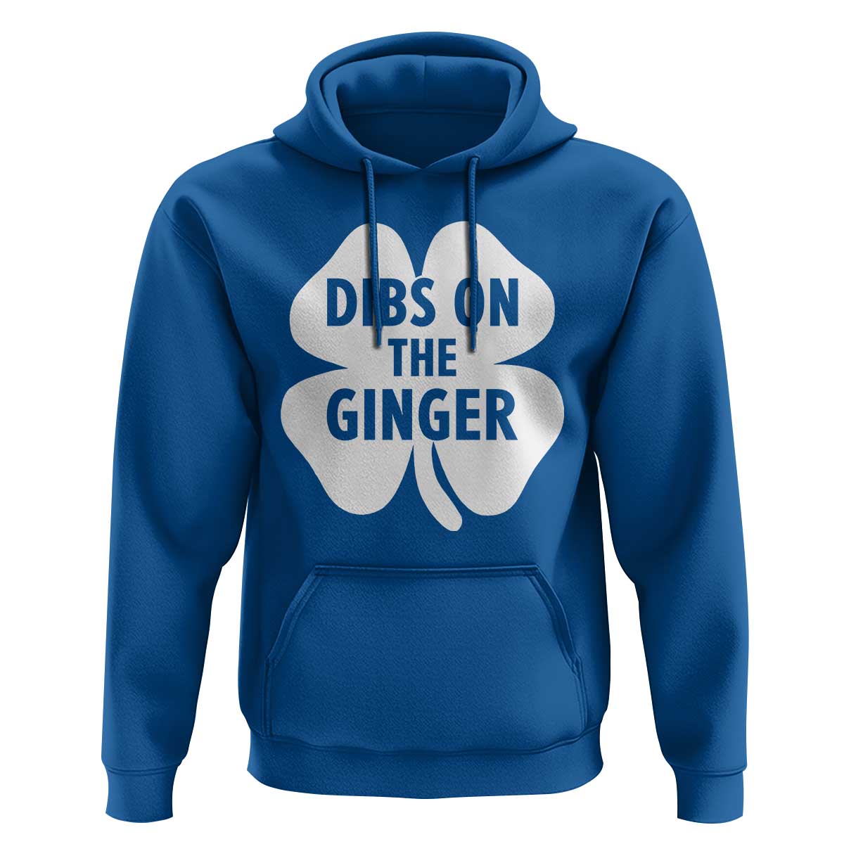 St Patricks Day Shamrock Dibs On The Ginger Hoodie Funny Redhead Irish