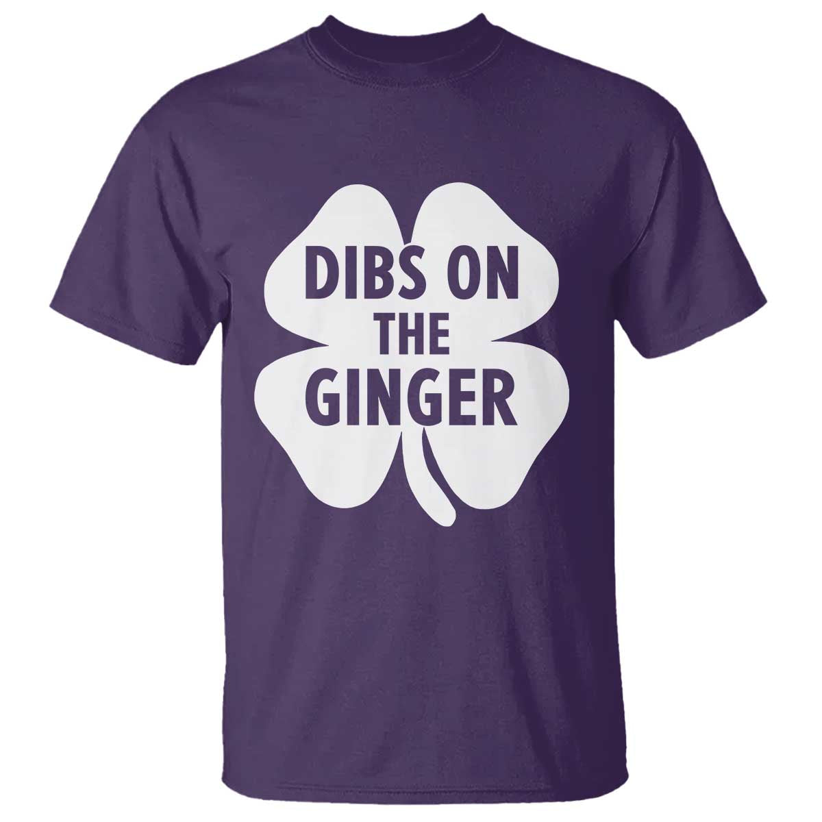 St Patricks Day Shamrock Dibs On The Ginger T Shirt Funny Redhead Irish