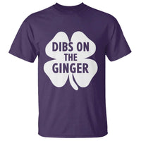 St Patricks Day Shamrock Dibs On The Ginger T Shirt Funny Redhead Irish