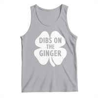 St Patricks Day Shamrock Dibs On The Ginger Tank Top Funny Redhead Irish