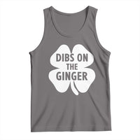 St Patricks Day Shamrock Dibs On The Ginger Tank Top Funny Redhead Irish