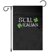 Still Italian St Patricks Day Garden Flag Lucky Shamrock