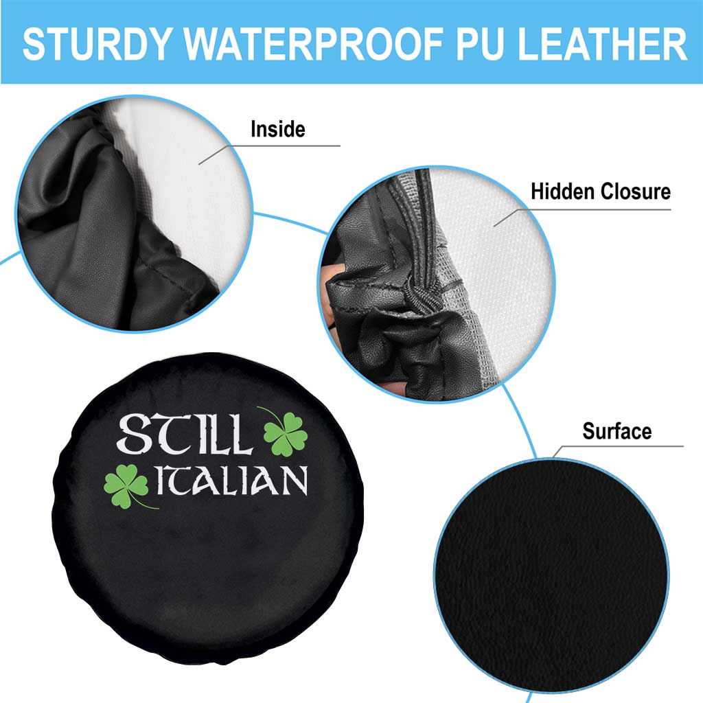 Still Italian St Patricks Day Spare Tire Cover Lucky Shamrock