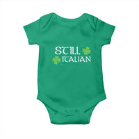 Still Italian St Patricks Day Baby Onesie Lucky Shamrock