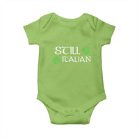 Still Italian St Patricks Day Baby Onesie Lucky Shamrock