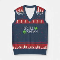 Still Italian St Patricks Day V-Neck Knit Sweater Vest Lucky Shamrock