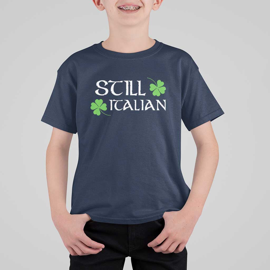 Still Italian St Patricks Day T Shirt For Kid Lucky Shamrock
