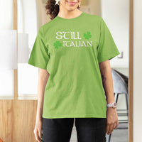 Still Italian St Patricks Day T Shirt For Women Lucky Shamrock