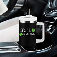 Still Italian St Patricks Day Tumbler With Handle Lucky Shamrock