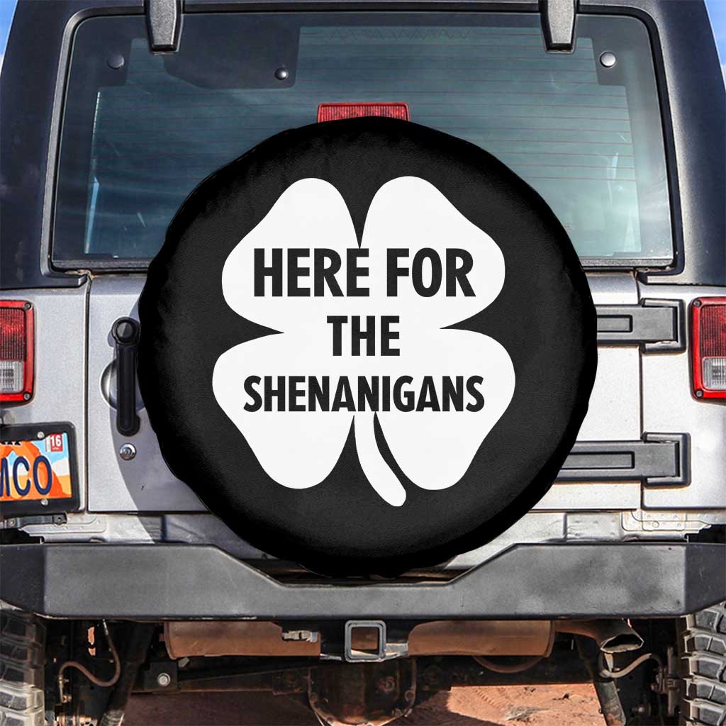 Funny Irish St Patricks Day Spare Tire Cover Here for the Shenanigans